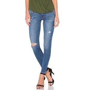 FRAME Denim Le Skinny De Jeanne Jewell Wash Distressed Jeans Size 26